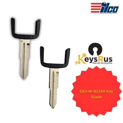 EB3-W-B114R Key Blade – For Chevrolet & Saturn | Compatible with Captiva, Spark, Vue | ILCO-Style Blade