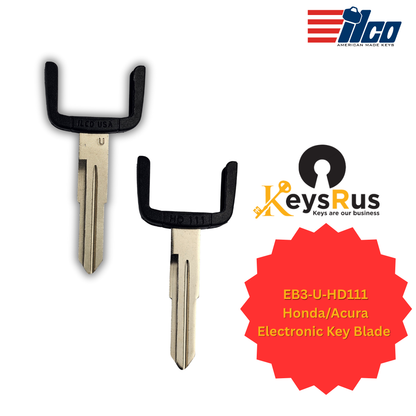 EB3‑U‑HD111 Honda/Acura Electronic Key Blade | ILCO Blade Only