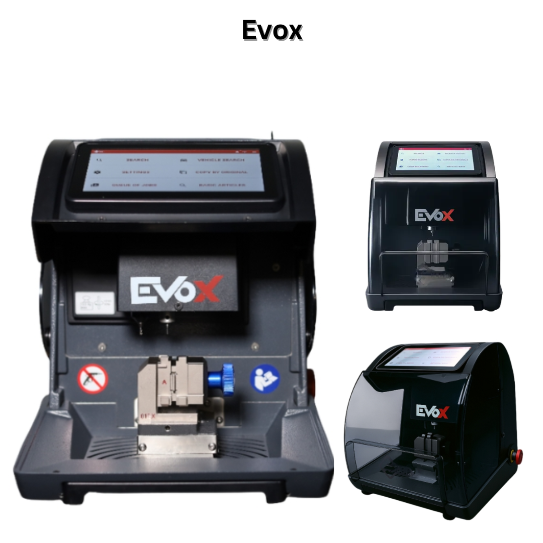 Ilco EVOX Electronic Key Cutting Machine | 4-Position Jaw Duplicator for Automotive Edge Cut & High-Security Keys