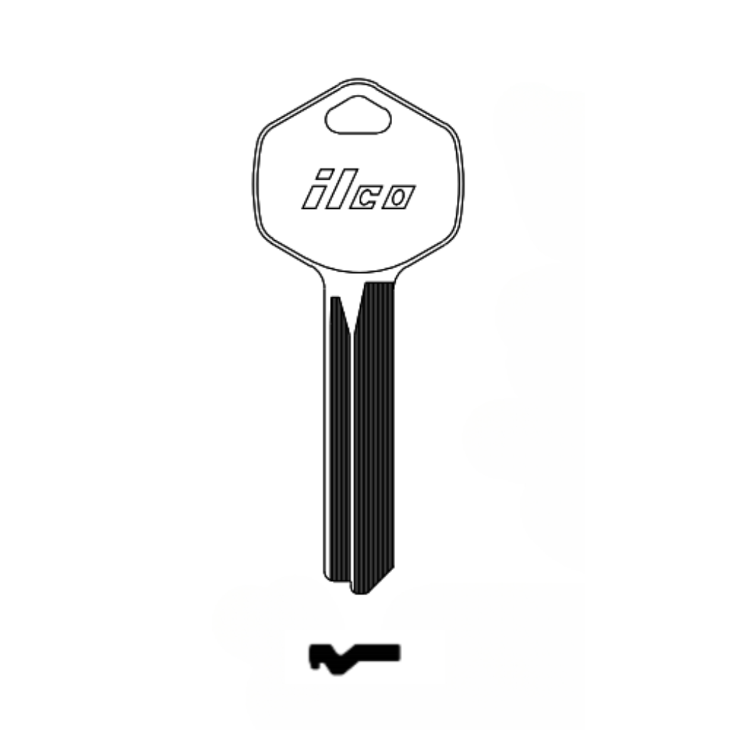FL3 Key Blank for Padlock - Single Key ILCO