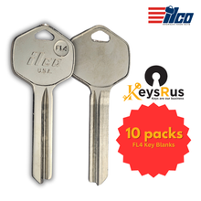 FL4 Key Blanks – 10-Pack | Compatible with Falcon Lock Systems
