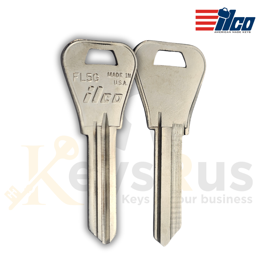 FL5G Key Blank 10 Pack for Padlock - Single Key ILCO
