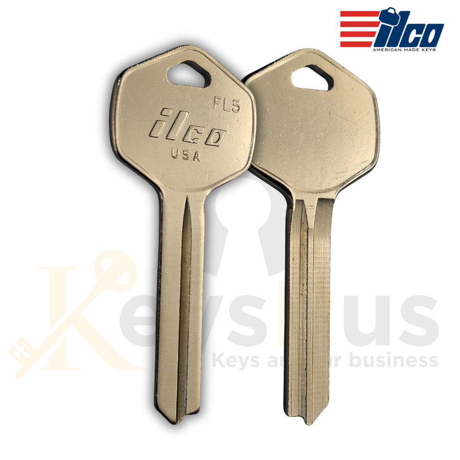 FL5 Key Blank, 10 Pack, ILCO/Falcon Furniture & Mailbox Lock Key