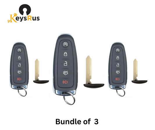 2013–2020 Ford / 5-Button Smart Key / PEPS / PN: 164-R7995 / M3N5WY8609 (Aftermarket) 3 Pack
