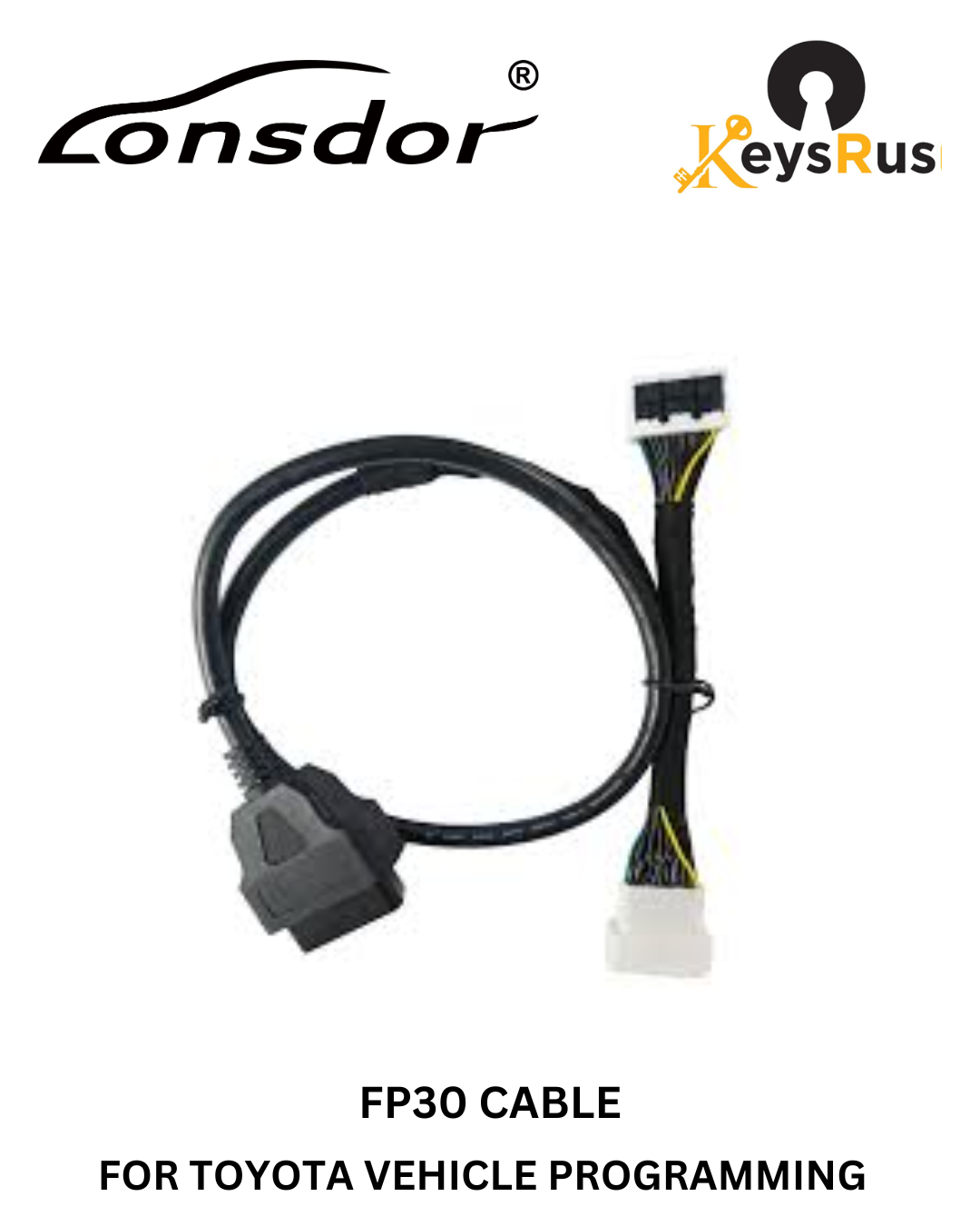 Lonsdor – FP30 Toyota Cable For All Keys Lost Via OBD – 8A-BA And 4A Models Without PIN Code For The K518
