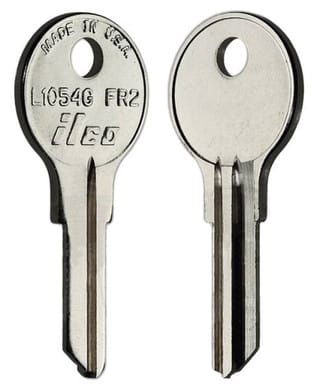 ILCO L1054G / FR2 Key Blanks – 10 Pack | Nickel-Plated Brass | Fits Fort, Hudson, Mosler, Steelcase, Edsal & More