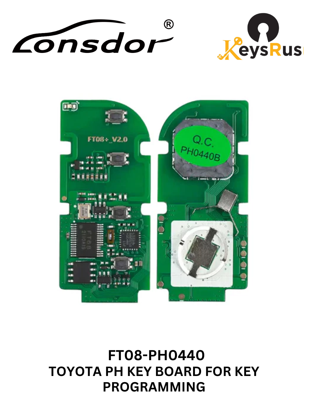 Lonsdor FT08-PH0440 Lexus Smart Key PCB 8A + 4D Adjustable Frequency for K518 Pro KH100+ KW100S