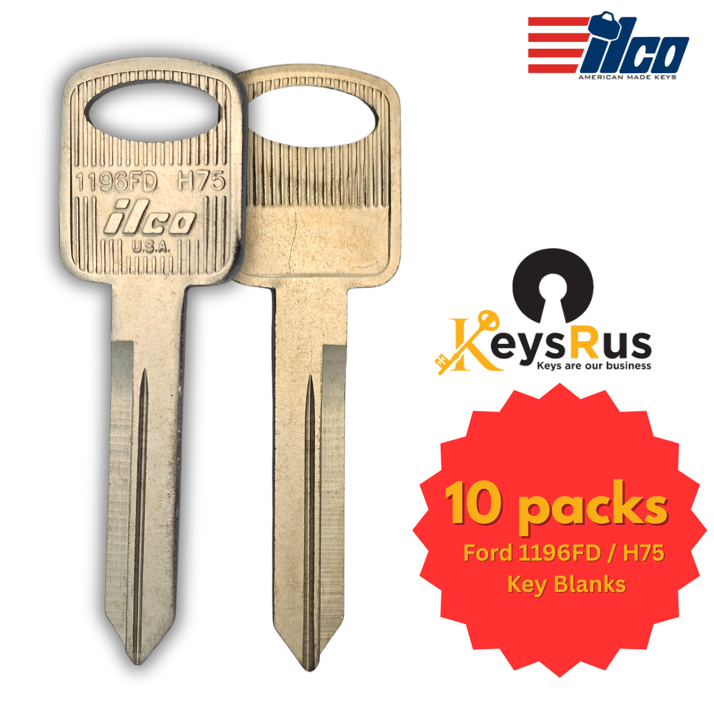 Ford Key 75 Ford 1196FD / H75 Key Blanks - 10 Pack – Keysrus