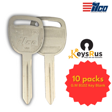 G.M B102 Key Blank 10 pack