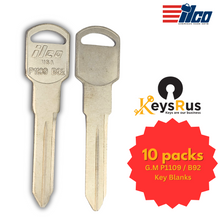 G.M P1109 / B92 Key Blanks – For Pontiac Grand Prix (1997–1999) – 10 Pack