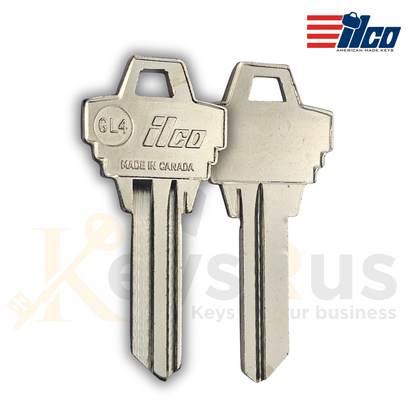 GL4 Key Blanks for Furniture & Utility Locks – 10-Pack (ILCO)