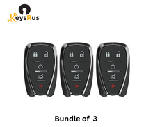 2016–2022 Chevrolet / 5-Button Smart Key / FCC ID: HYQ4EA / PN: 13590048 (Aftermarket) 3 Pack