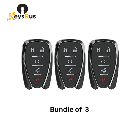 2016–2022 Chevrolet / 5-Button Smart Key / FCC ID: HYQ4EA / PN: 13590048 (Aftermarket) 3 Pack