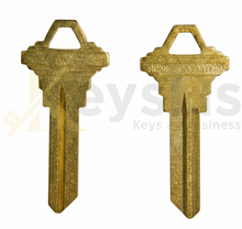 SC9-BR Key Blanks Lockgenics – 10 Pack – Premium 6-Pin Key Blanks for Residential &amp; Commercial Schlage C Keyway Locks