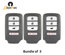 2016–2022 Honda HR-V / 2018–2020 Honda Fit Smart Key Remote / 4-Button / FCC ID: KR5V1X / PN: 72147-T7S-A01 3 PACK