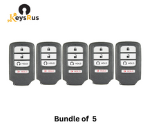 2017–2019 Honda Ridgeline Smart Key Remote / 4-Button / FCC ID: KR5V2X / Continental A2C97488400 / PN: 72147-T6Z-A11 / 433.92 MHz 5 PACK