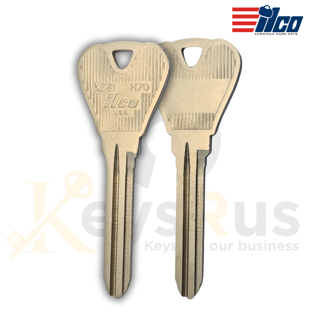 H70 / X231 Key Blanks – 10-Pack – Durable and Reliable Key Blanks for Various Applications