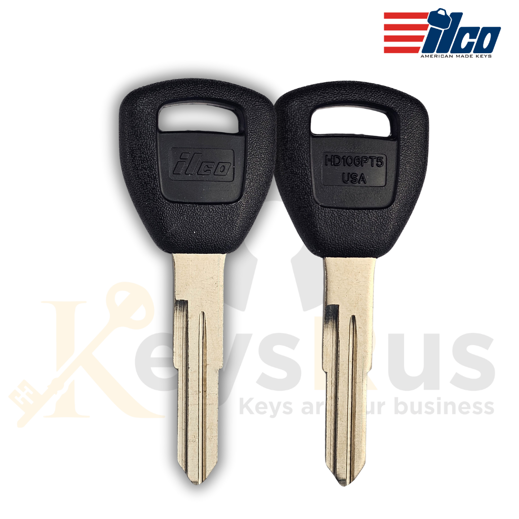 ILCO Presents the HD106-PT5 Cloning Transponder Key for 1997-2006 Honda Acura Models, Featuring the Advanced T5 Cloning Chip