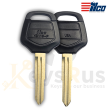 HD110-P Honda Motorcycle Key Blanks – 5 Pack | For Gold Wing 2001+ | ILCO | Plastic Head | Nickel-Plated Brass
