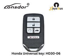 LONSDOR HD30-06 5-Button Honda Universal Smart Key – ID46/ID47/ID4A, 313/433 MHz