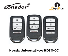 LONSDOR HD30-0C 4-Button Honda Universal Smart Key – ID46/ID47/ID4A, 313/433 MHz