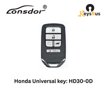 LONSDOR HD30-0D 5-Button Honda Universal Smart Key – ID46/ID47/ID4A, 313/433 MHz