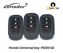 LONSDOR HD30-1D 4-Button Honda Universal Smart Key – ID46 / ID47 / ID4A – Adjustable Frequency