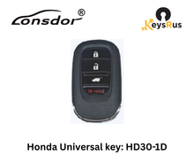 LONSDOR HD30-1D 4-Button Honda Universal Smart Key – ID46 / ID47 / ID4A – Adjustable Frequency