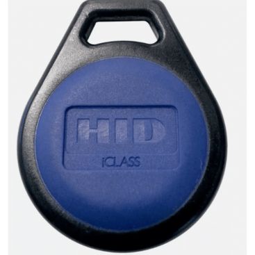 HID iCLASS SE 13.56MHz 2K Blue Key Fob, Blank Credential, 10 Pack, High-Security RFID Access