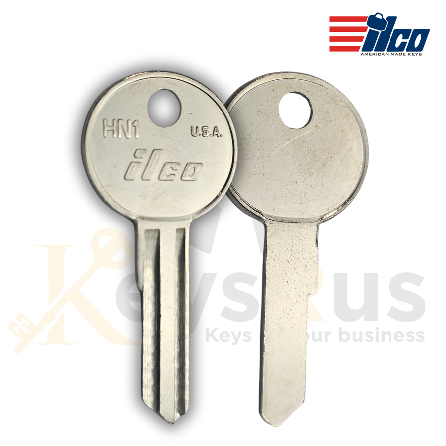 HN1 Key Blanks for Henderson Locks, 10-Pack (ILCO), Residential, Commercial & Garage Door Use