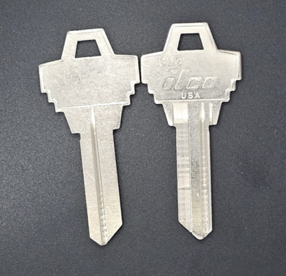 GL3 GOAL Key Blanks – 10-Pack Nickel-Plated Brass | Compatible with GOAL 5-Pin Cylinder Locks