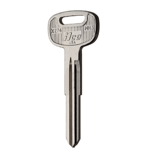 ILCO X274 / HN3 Key Blanks – 10 Pack | Hino Truck Key Blank for 2005–2009 Models | Nickel-Plated Brass