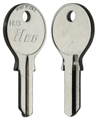 HU3 Key Blanks for Furniture - 10/Pack - ILCO High-Quality Replacement Keys