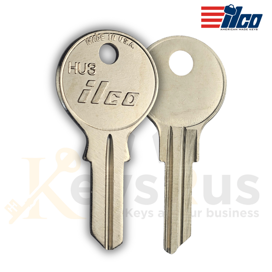 HU3 Key Blanks for Furniture - 10 pack - ILCO High-Quality Replacement Keys