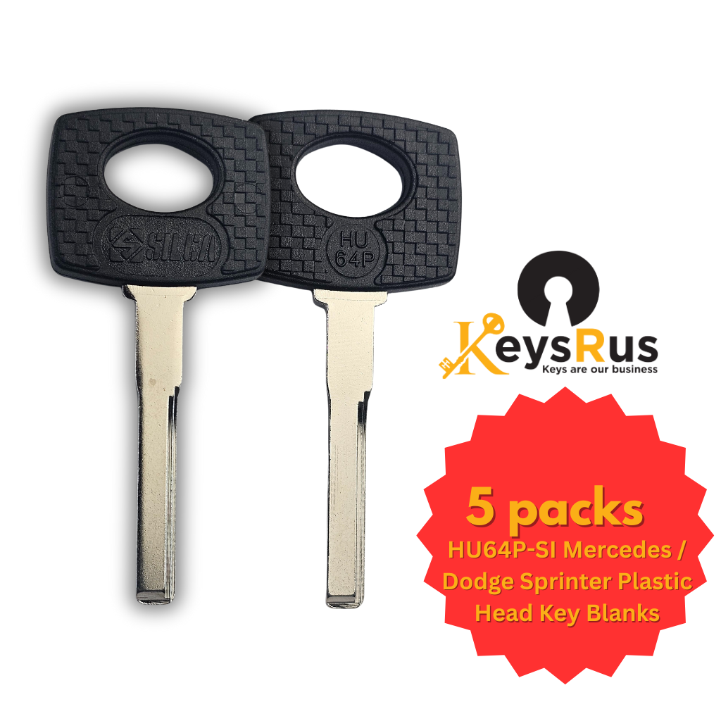 HU64P-SI Mercedes / Dodge Sprinter Plastic Head Key Blank
