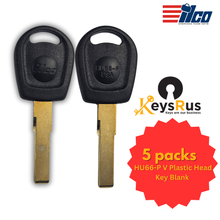 HU66-P Volkswagen, Audi, and Porsche Plastic Head Key Blank – 5/Pack
