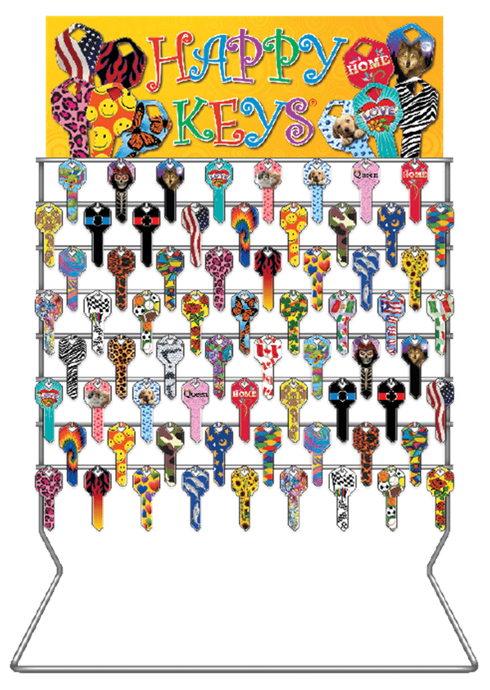 600-piece key blank assortment, 42 key types