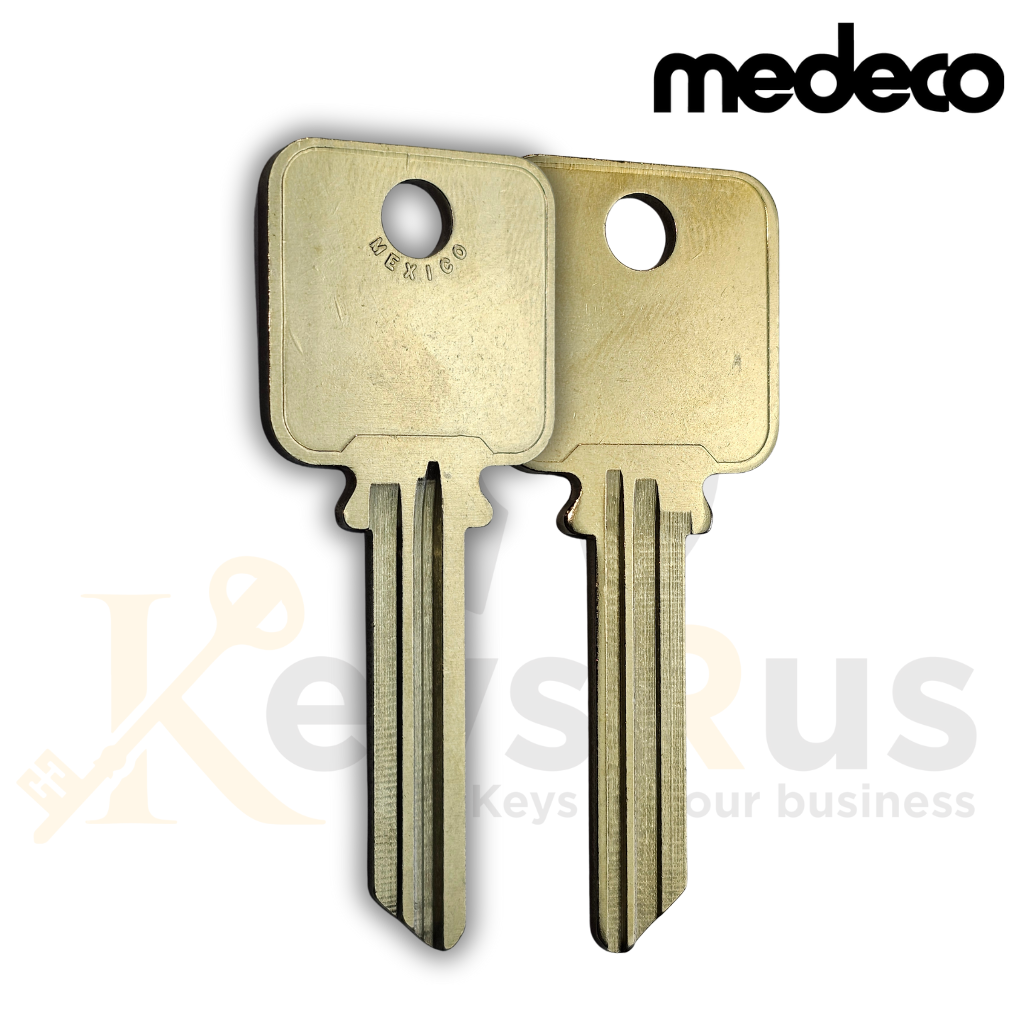 High-Quality Nickel Silver Key Blank – P Keyway | 6-Pin | Compatible with Medeco Patriot | JMA MDC-8DS Equivalent 10 Pack