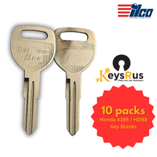 Honda X195 / HD98 Key Blanks