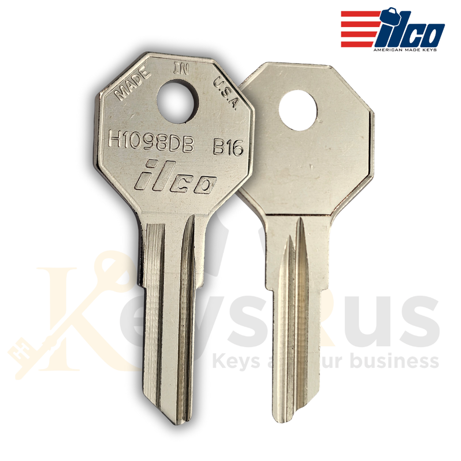 ILCO H1098DB / B16 Boat Key Blank, 10 pack