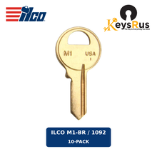 ILCO M1-BR / 1092 front key view — 10-pack — Keysrus