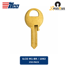 ILCO M1-BR / 1092 back key view — 250-pack — Keysrus