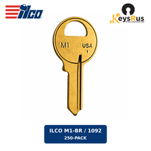 ILCO M1-BR / 1092 front key view — 250-pack — Keysrus