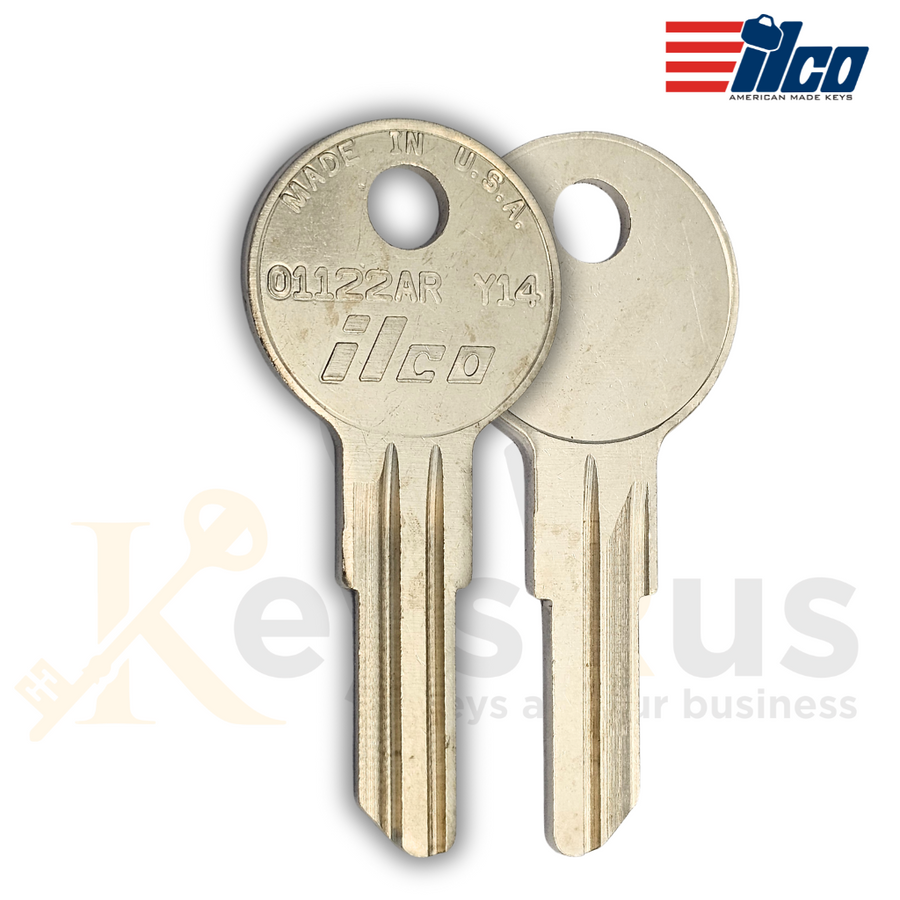ILCO 01122AR / Y14 Key Blanks, 10 Pack, Compatible with RV, Toolbox, Equipment & Yale Locks
