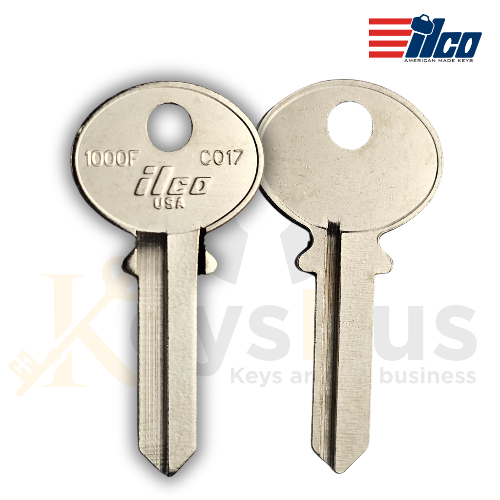 ILCO 1000F / CO17 Key Blanks – 10 Pack | 6-Pin Nickel-Plated Brass Blanks for CCL and Corbin Locks