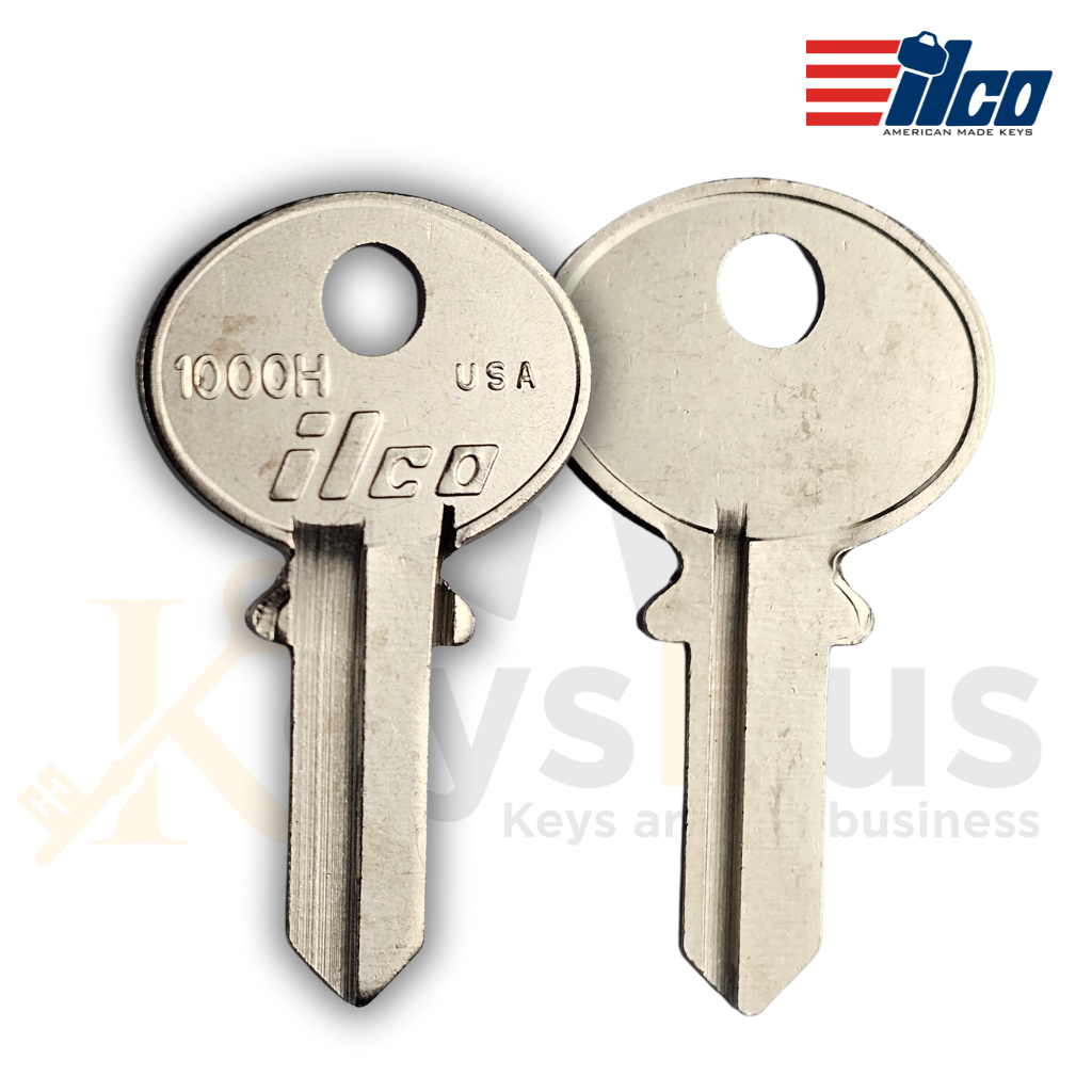 ILCO 1000H/ CO21 Key Blank – Uncut Key for Corbin Hardware – Brass Keyway H 10/pack
