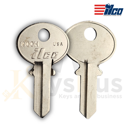 ILCO 1000H/ CO21 Key Blank – Uncut Key for Corbin Hardware – Brass Keyway H 10/pack