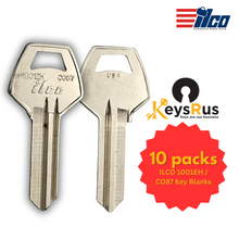 ILCO 1001EH / CO87 Key Blank – EH Section – 5 Pin – Brass – 10 Pack