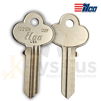 ILCO 1001EN / CO7 Key Blanks – 10 Pack | 5-Pin Nickel-Plated Key Blank for Corbin, Diamond, First Watch, and Loxem