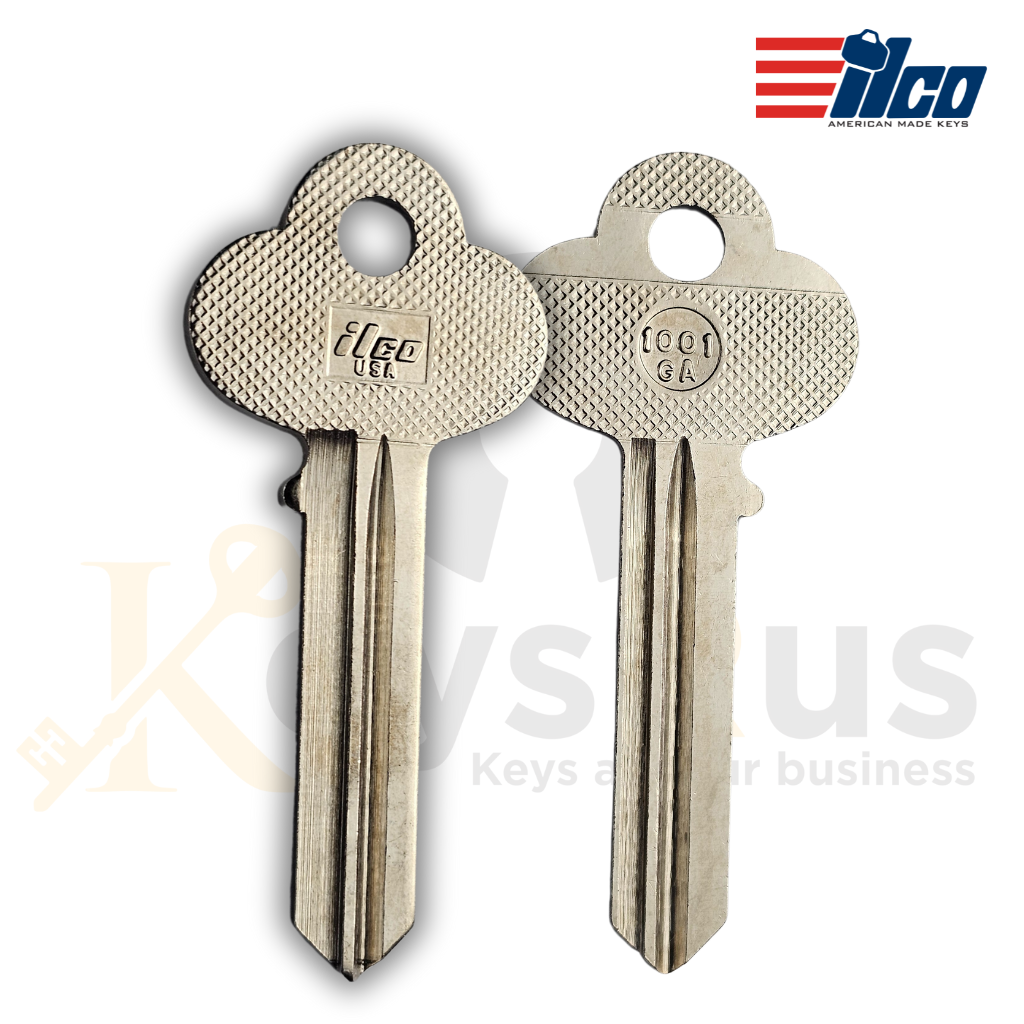 ILCO 1001GA Key Blank 10/pack
